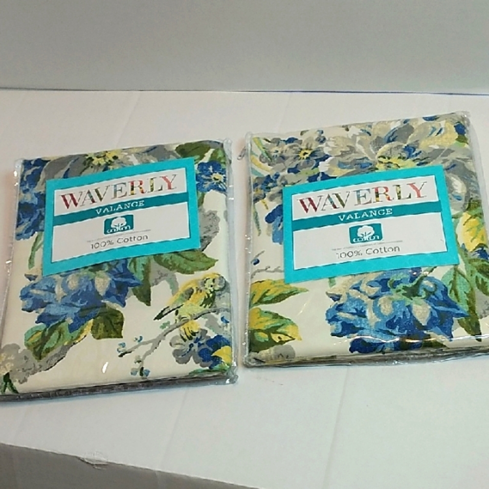 Waverly Floral Valance Set Of Two